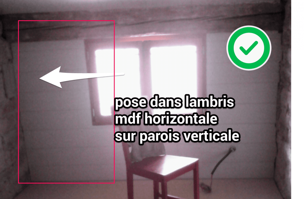 Pose lambris au plafond Plafond décor Rampant