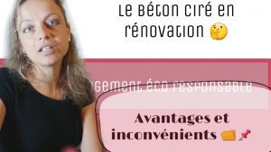 avantages et inconvenients beton cire en renovation