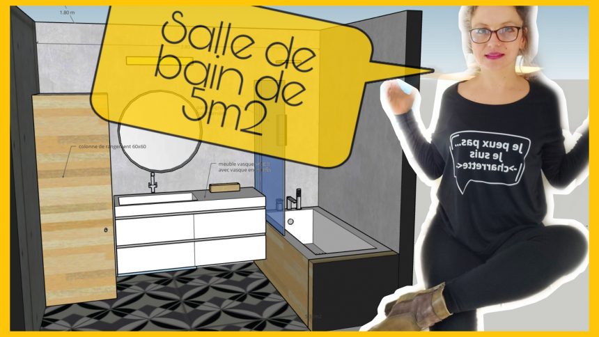 salle de bain 5m2
