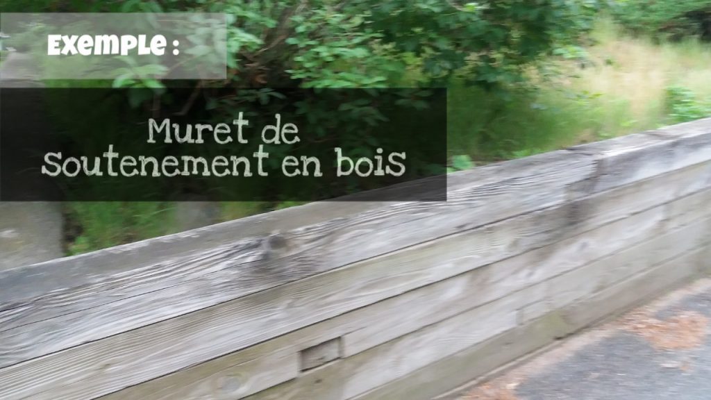 mur soutenement bois