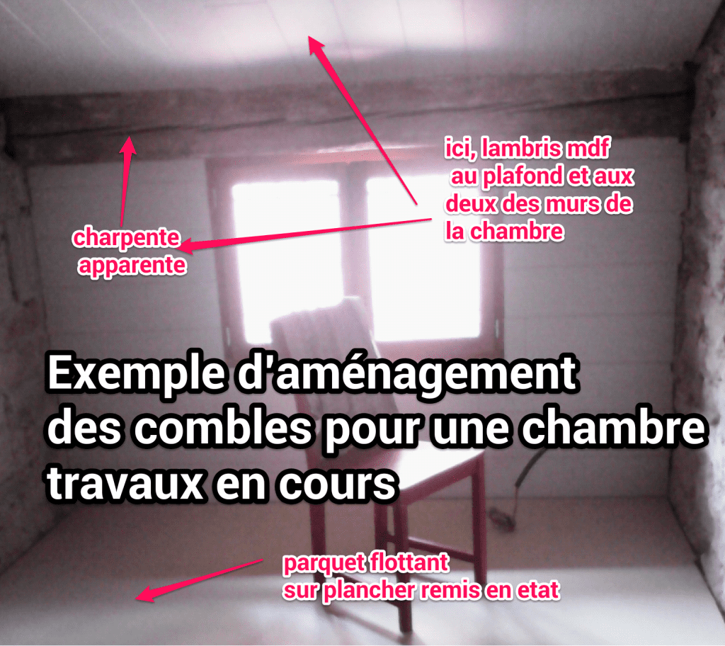 amenagement des combles chambre