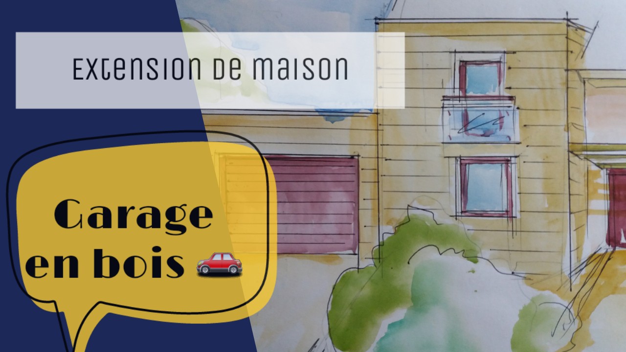 extension maison bois garage