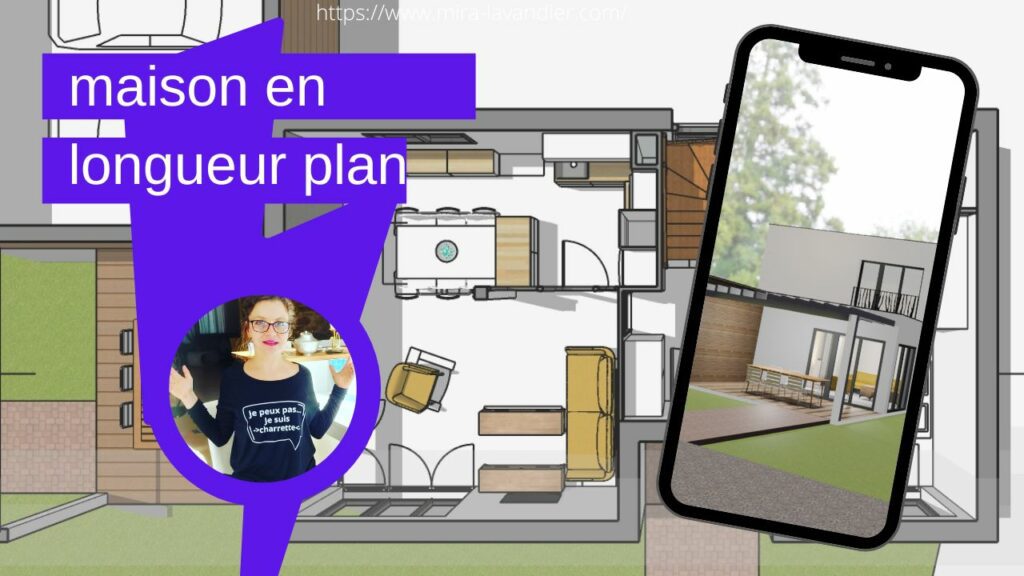 maison en longueur plan