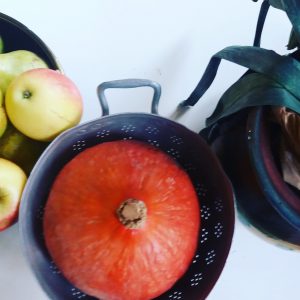 decoration cocooning automne avec fruits et legumes