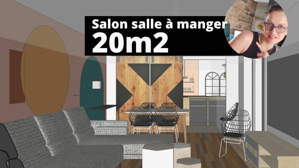 aménager salon salle à manger 20m2