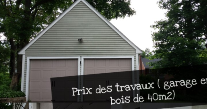 cout construction garage en bois
