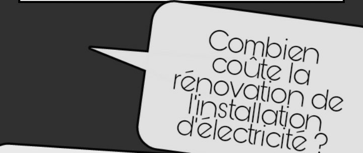 prix installation électrique rénovation