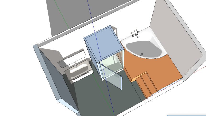 salle de bain zen baignoire d angle