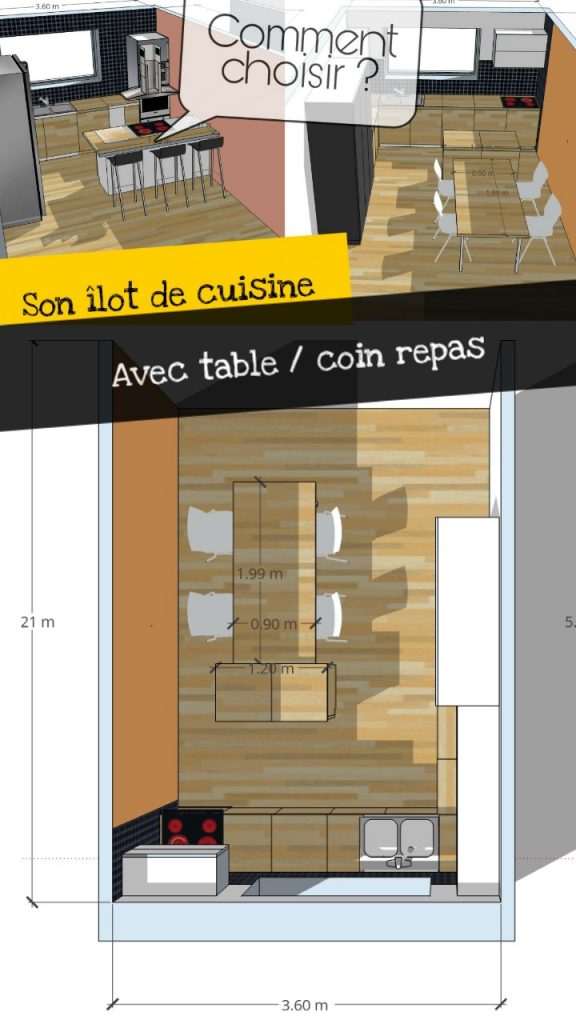 refaire sa cuisine ouverte sur salon salle à manger