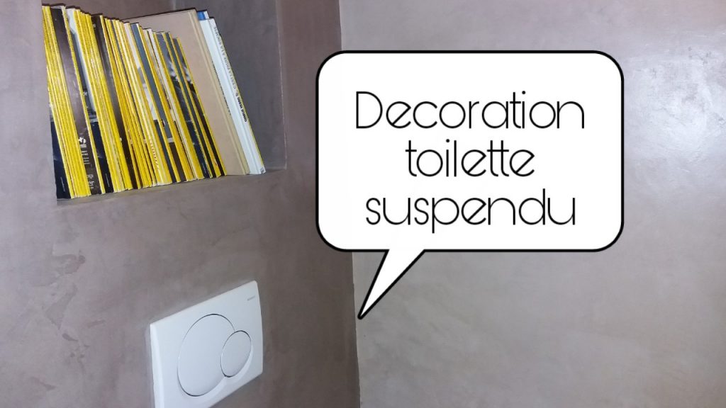 decoration toilette suspendu 