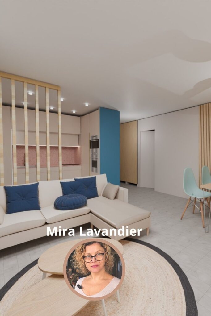 separation cuisine salon claustra en bois