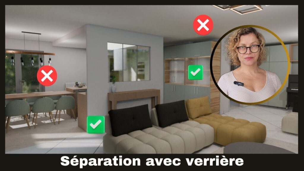 séparation verrière en acier style industriel