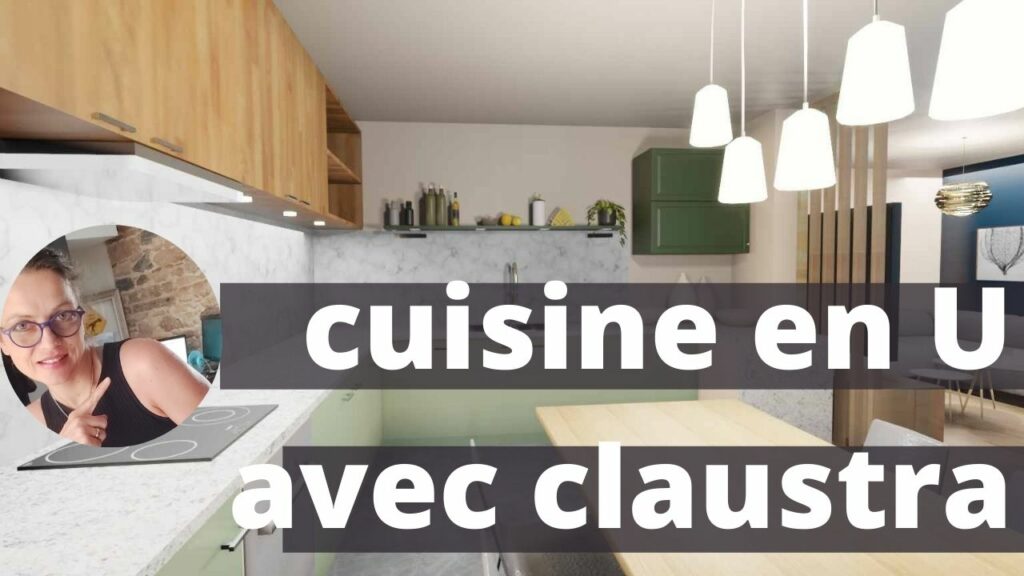 cuisine en U avec claustra