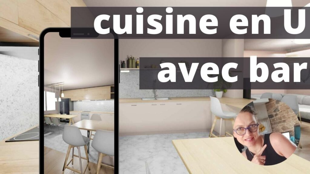 cuisine en U avec bar