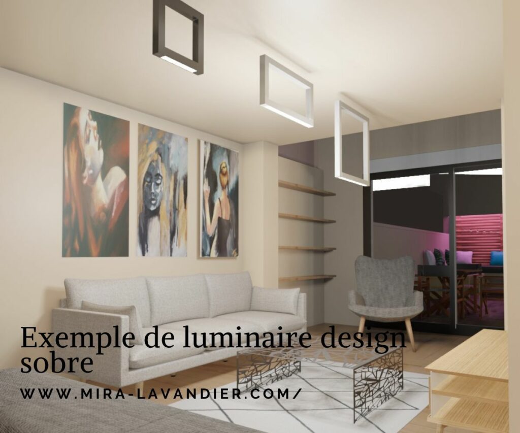 luminaire design discret