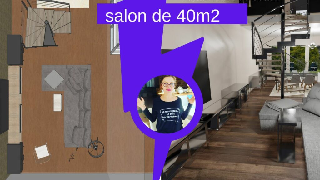 salon 40m2 
