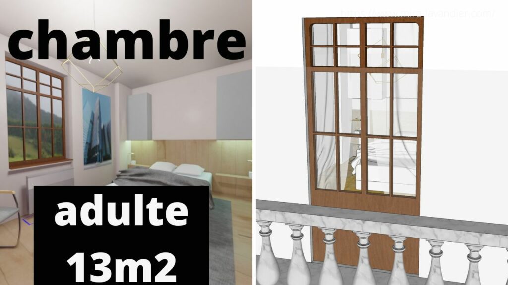 amenagement chambre parentale 13m2