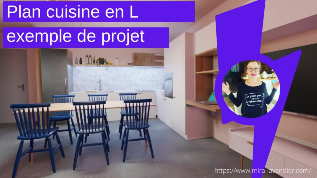 plan cuisine en L plan cuisine en L