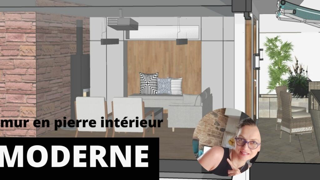 mur en pierre intérieur moderne