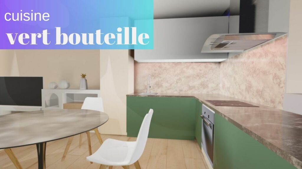 cuisine couleur vert bouteille