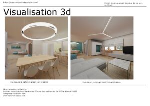 cuisine ouverte sur salon 50m2