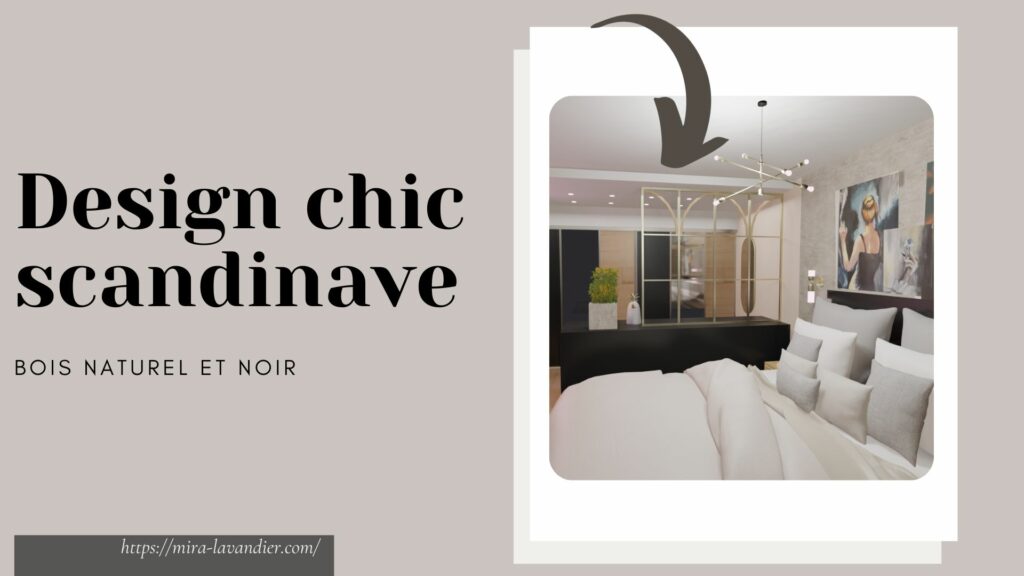 chambre parentale design scandnave moderne
