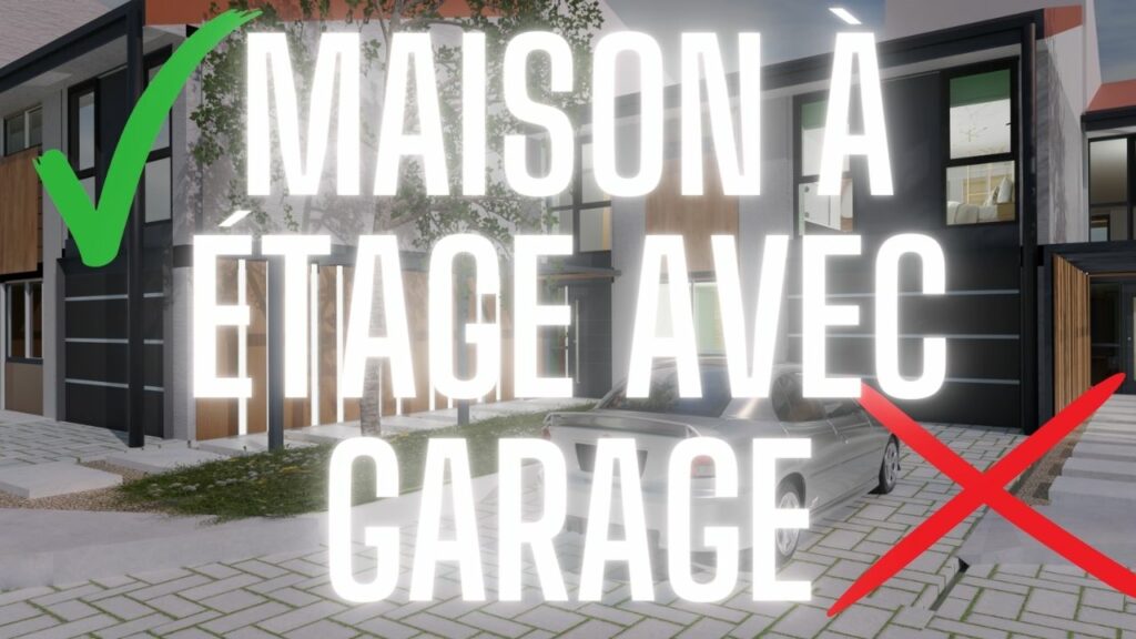 maison à étage avec garage