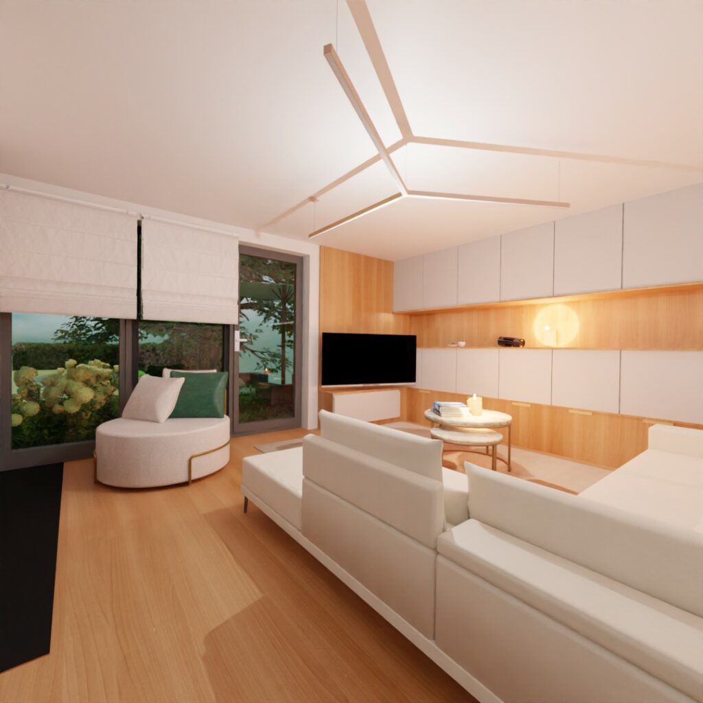 aménager un mur de salon en rangement
