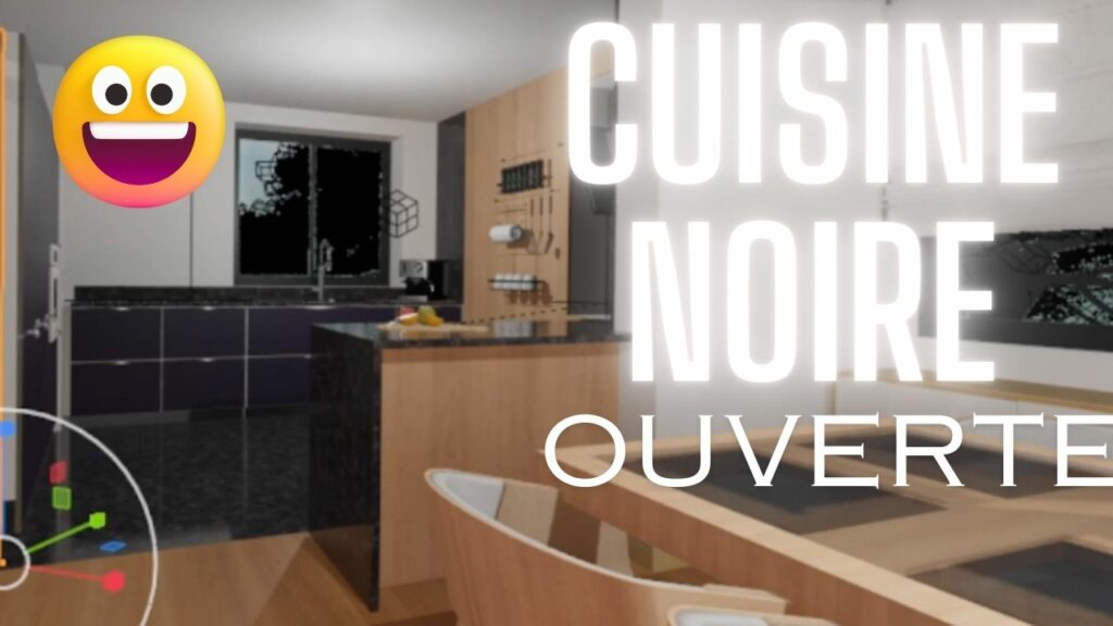 Bien aménager une cuisine noire ouverte sur salon