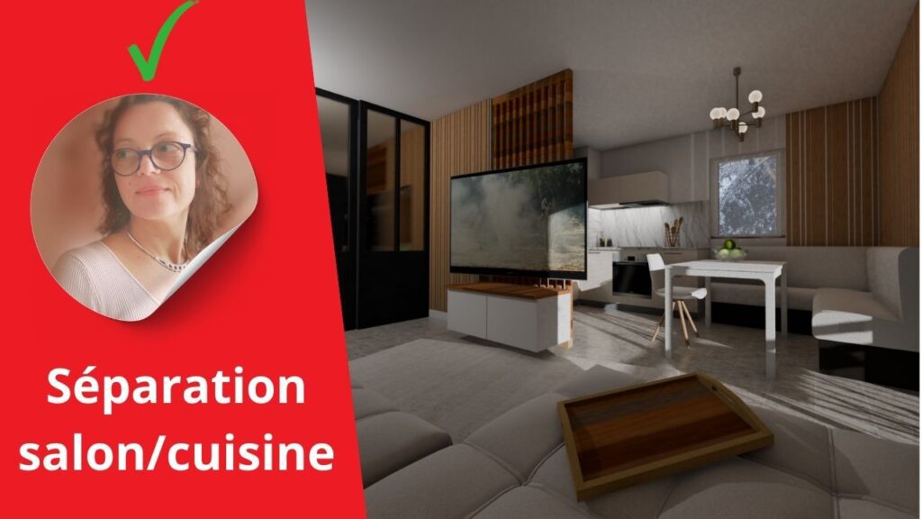 cuisine ouverte sur salon separation salon cuisine