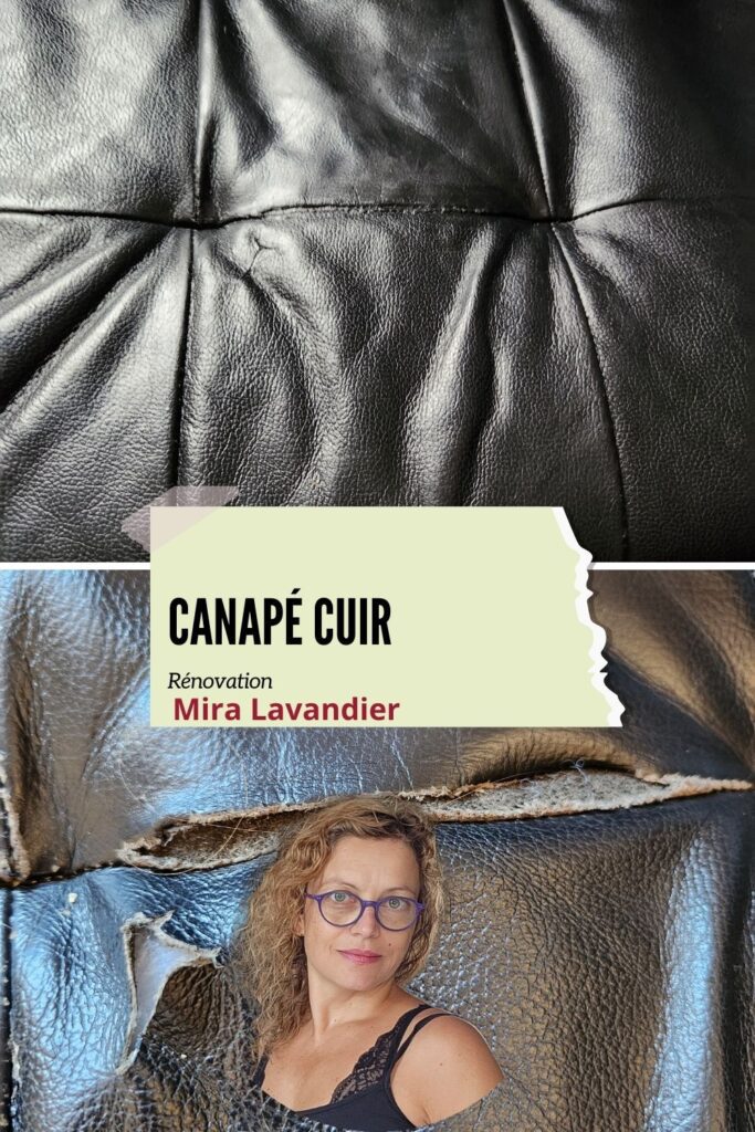 DIY rénovation canapé cuir