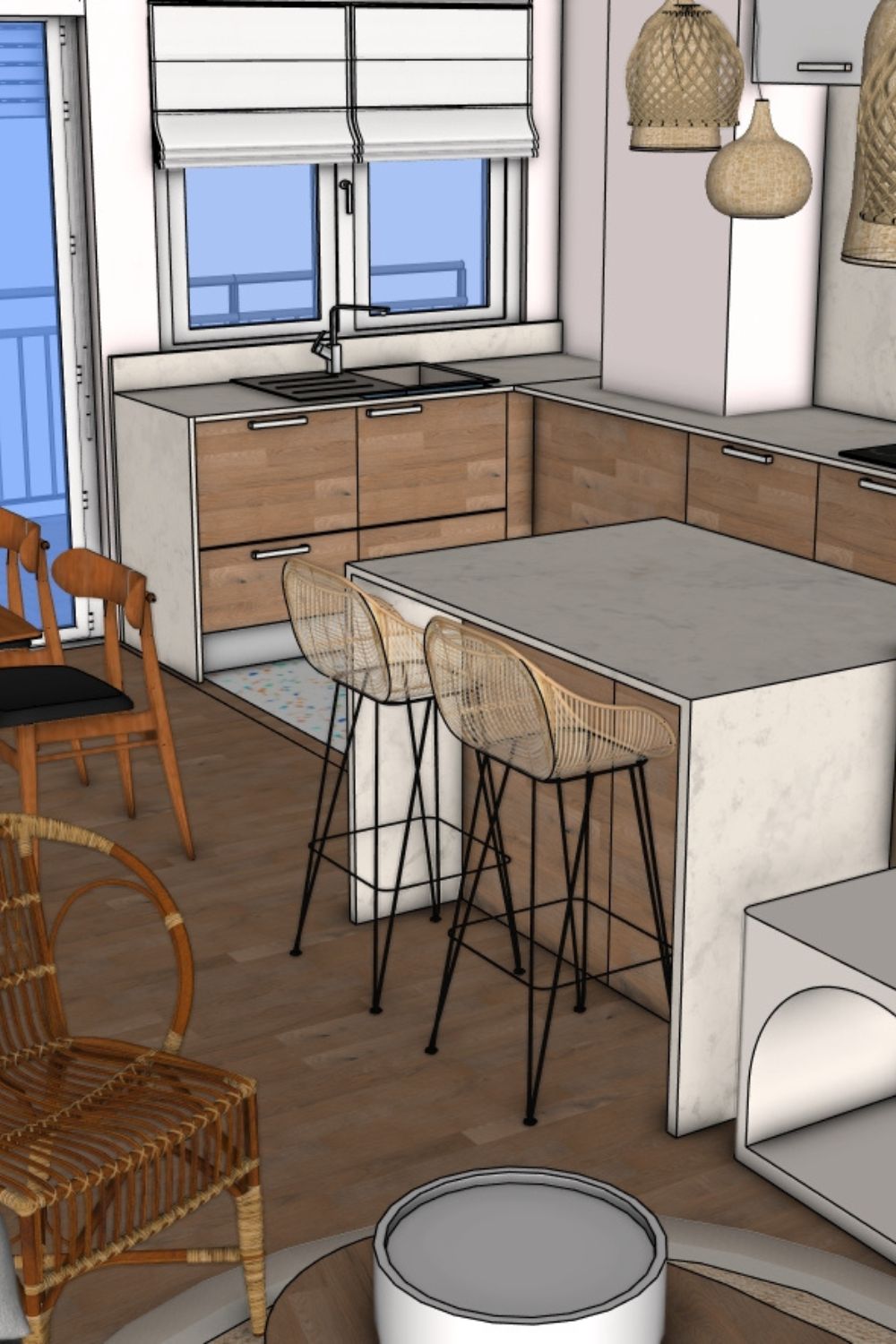 petite cuisine ouverte