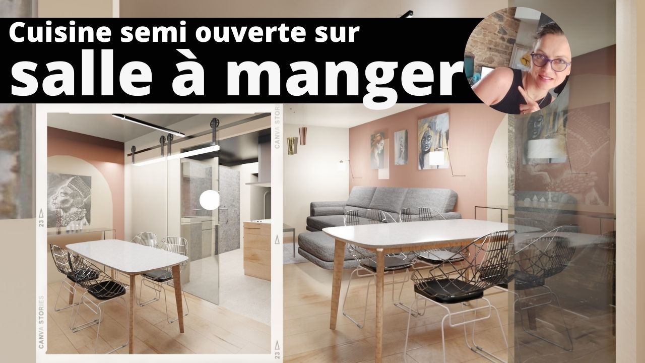 Cuisine semi ouverte sur salle à manger