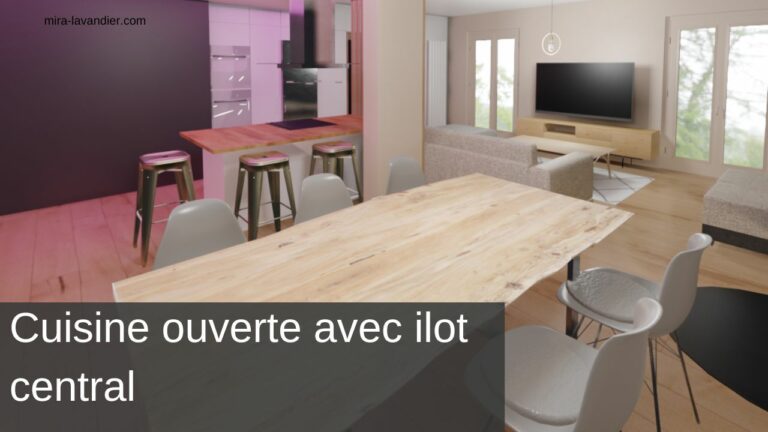 Comment aménager une cuisine ouverte avec ilot central