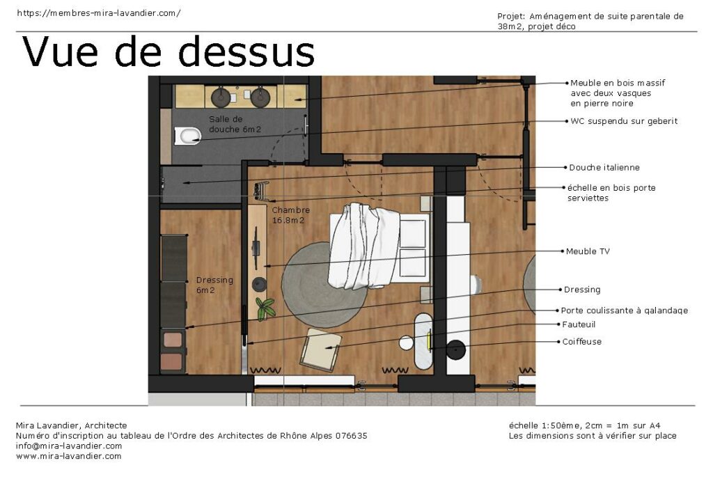 Plan Suite Parentale 25m2