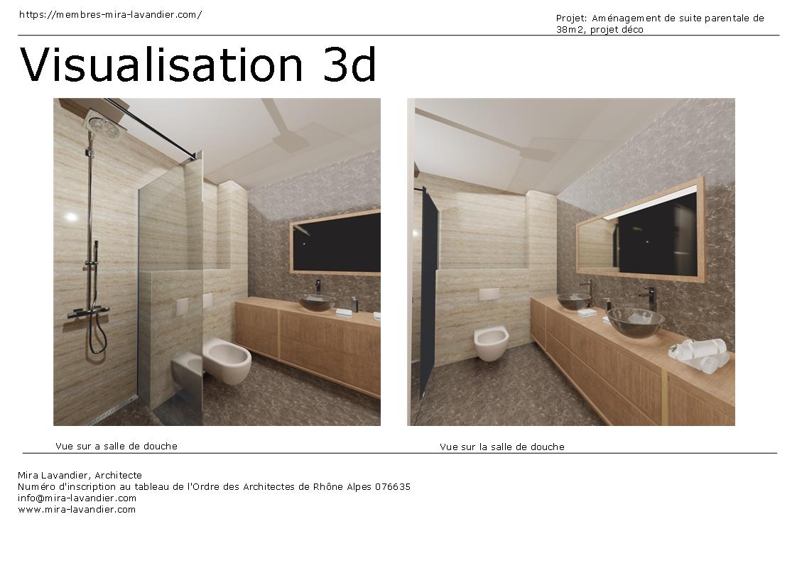 Exemple: une suite parentale 25m2 avec dressing