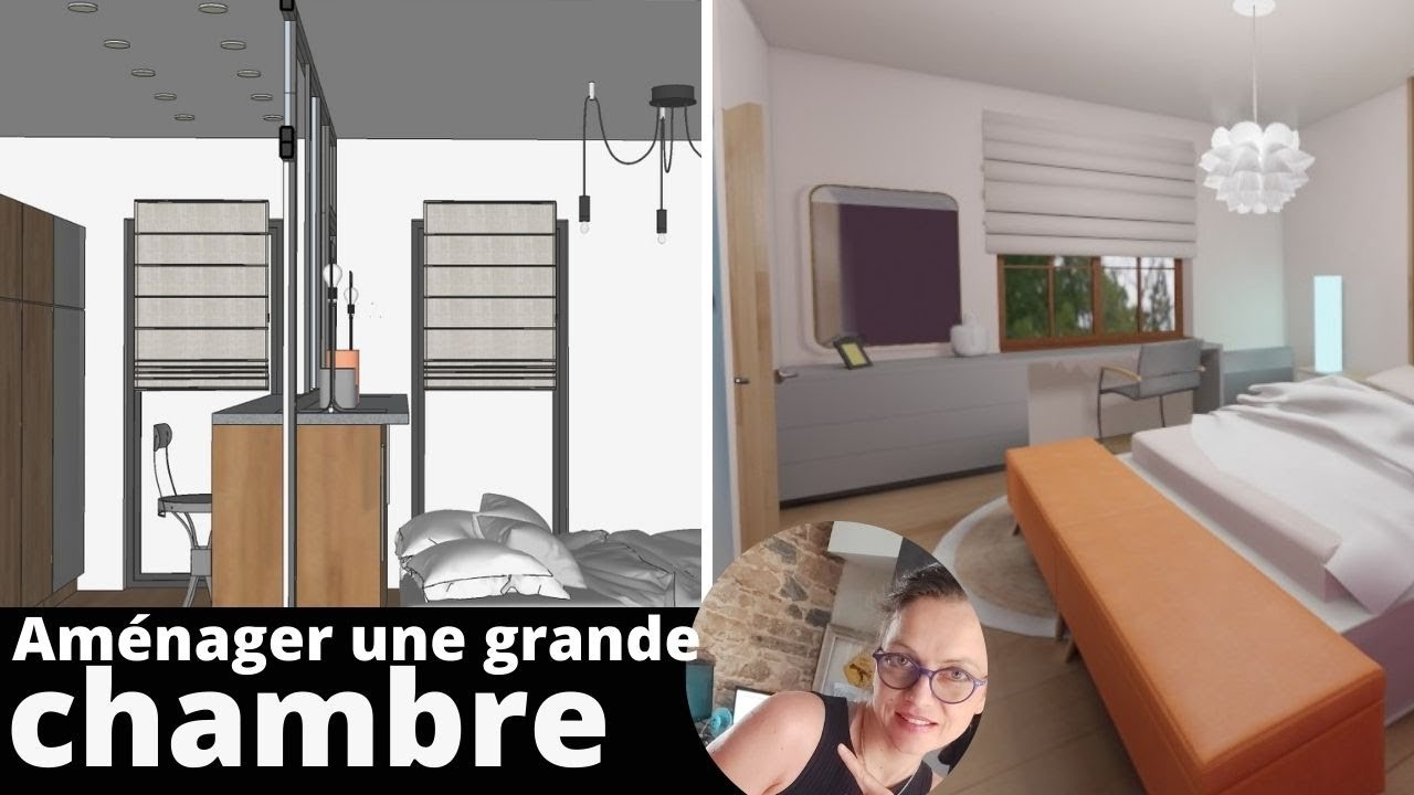 Comment amenager une grande chambre ? 3 exemples concrets