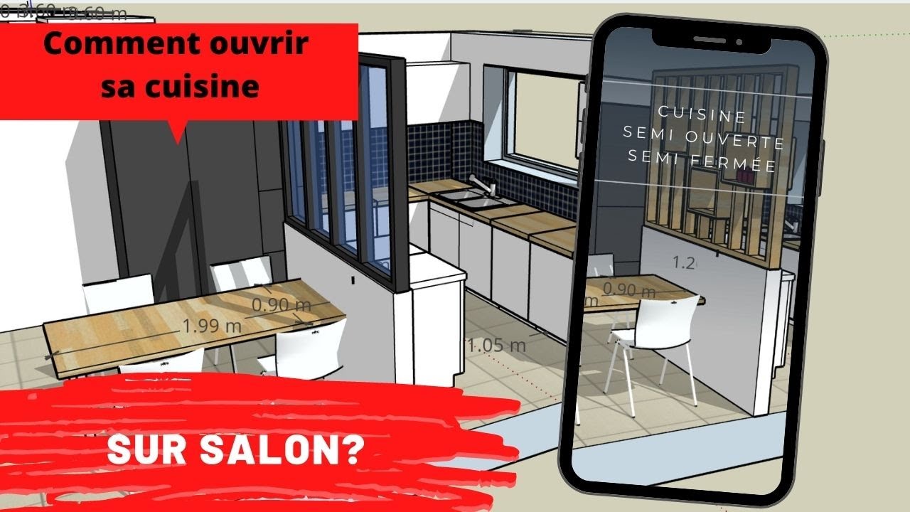Comment ouvrir cuisine sur salon sans risque
